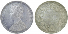 Victoria Queen, One Rupee -1875 # lots 2