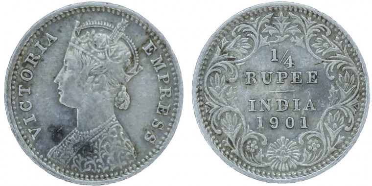 Victoria Empress 1/4 Rupee -1901