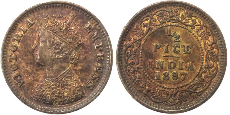 Victoria Empress - 1/2 Pice, 1897