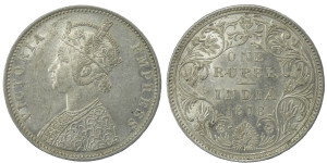  Victoria Empress, One Rupee -1878