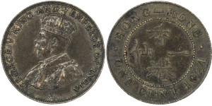 1 Cent - George V large type