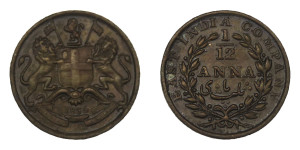 East India Company, 1/12 ANNA - 1835