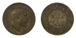 Edward VII, ½ PICE - 1906