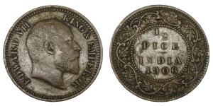 Edward VII, ½ PICE - 1906 # lots 7