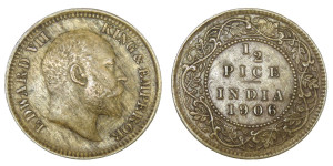 Edward VII, ½ PICE - 1906 # lots 8