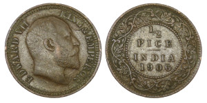 Edward VII, ½ PICE - 1906 # lots 14