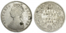 Victoria Empress , Half Rupee- 1889