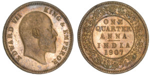 Edward VII, One Quarter Anna - 1907