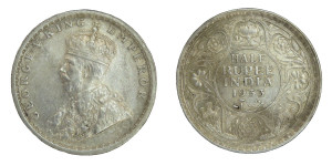 George V King, Half Rupee -1933