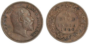  Edward VII, ½ PICE - 1906 # lots 19