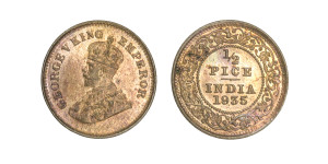 George V King, ½ PICE -1935