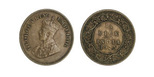 George V King, ½ PICE - 1925 # lots 6