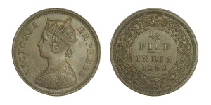 Victoria Empress, 1/2 Pice - 1890 # 2