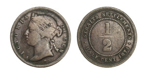 ½ Cent - Victoria Queen