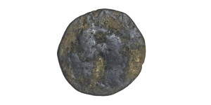 Taxila - Copper coin with lion and Swastika