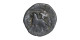 Taxila - Copper coin with lion and Swastika