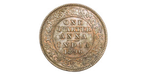 Victoria Empress, One Quarter Anna-1896 # lots 3