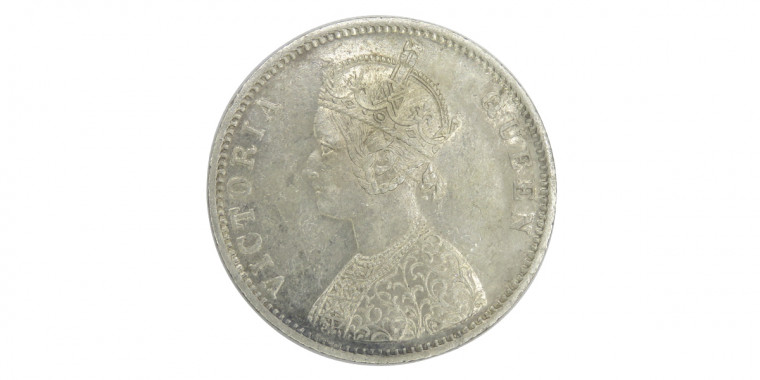 Victoria Queen, One Rupee - 1874 # Lot 2