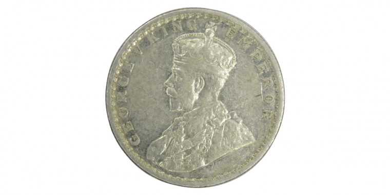 George V King Emperor, Half Rupee - 1916