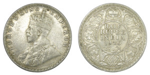 George V King Emperor, Half Rupee - 1926