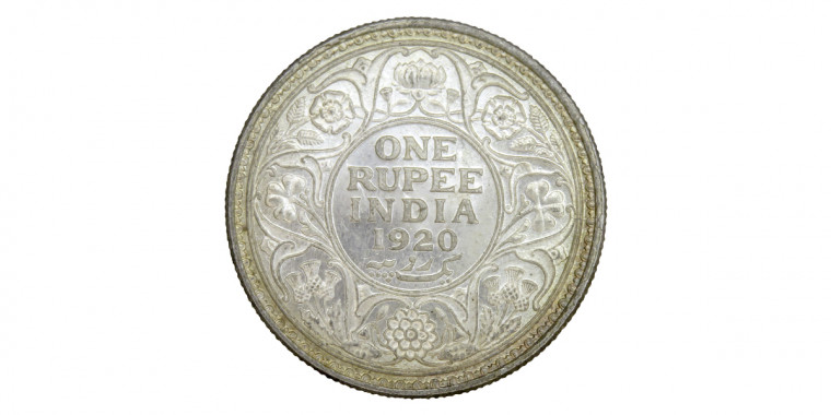 George V King Emperor, One Rupee - 1920