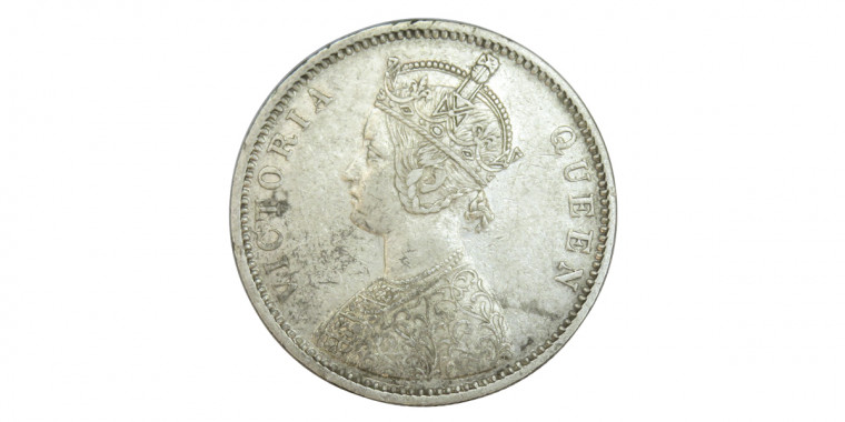 Victoria Queen, One Rupee - 1874 # Lot 3