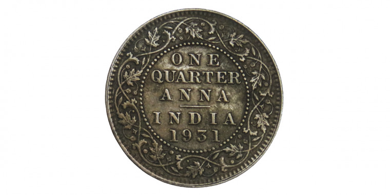 George V King Emperor, One Quarter Anna - 1931