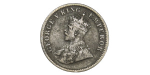 George V King Emperor, One Quarter Anna - 1911 # Lot 2