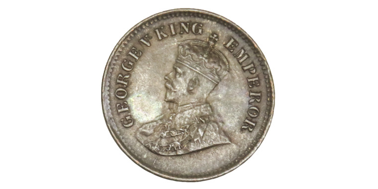 George V King Emperor, 1/2 PICE -1924 # Lot 2