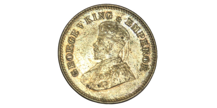 George V King Emperor, 1/2 PICE -1924 # Lot 3