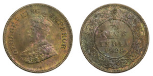 George V King Emperor, 1/2 Pice -1929