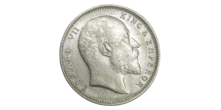 Edward VII King & Emperor, One Rupee - 1909 # Lot 5