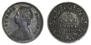 Victoria Empress, 1/12 ANNA -1877 # Lot 3