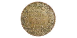 Victoria Empress, One Quarter Anna -1883 # lots 14