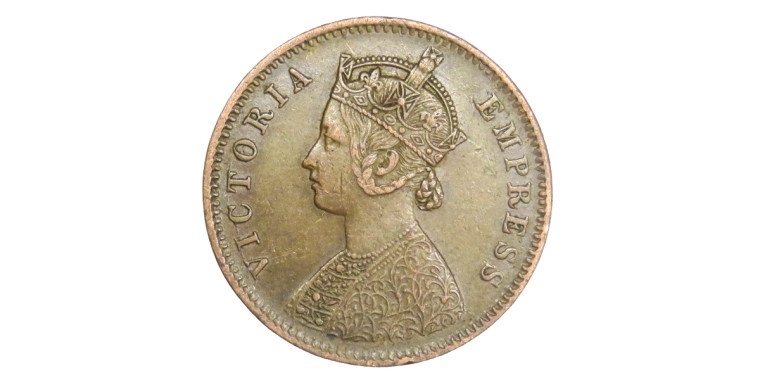 Victoria Empress, One Quarter Anna -1883 # lots 15