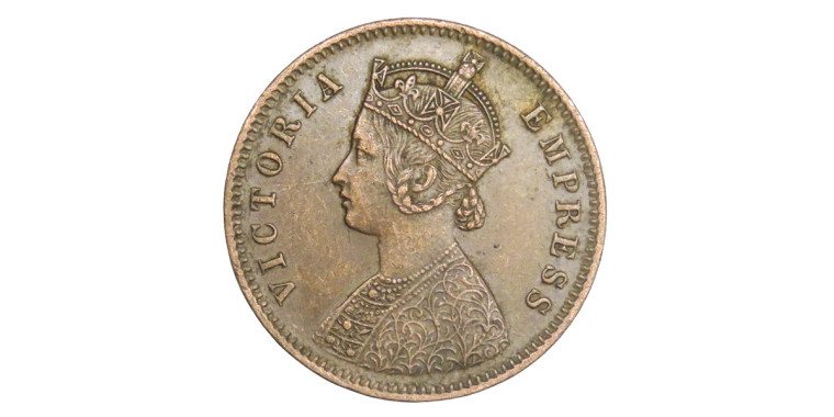 Victoria Empress, One Quarter Anna -1883 # lots 16