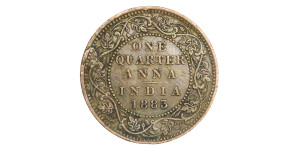 Victoria Empress, One Quarter Anna -1883 # lots 17