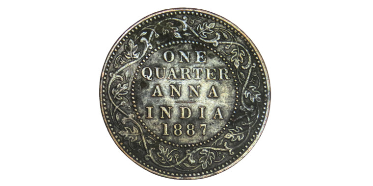 Victoria Empress, One Quarter Anna -1877 # lots 14