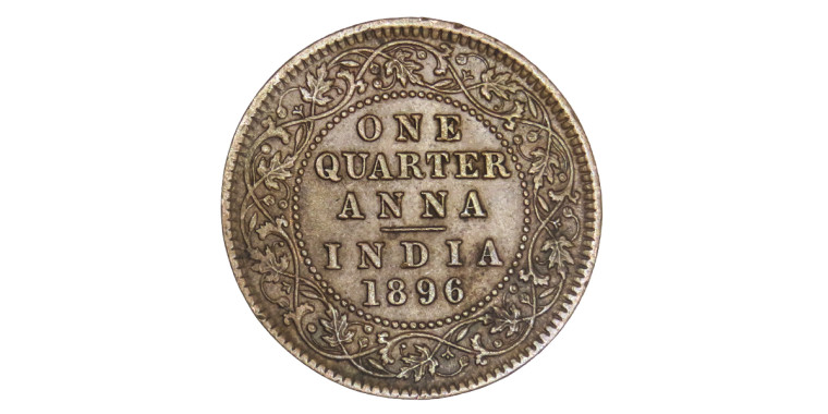 Victoria Empress, One Quarter Anna -1896 # Lots 11