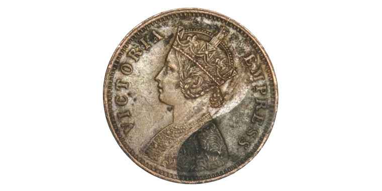 Victoria Empress, One Quarter Anna -1883 # lots 24