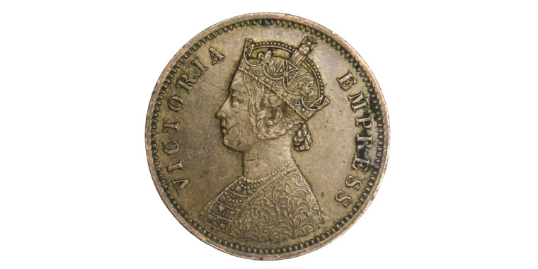 Victoria Empress, One Quarter Anna - 1882 # lots 23