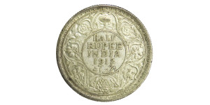 George V King Emperor, Half Rupee - 1912 # Lot 5