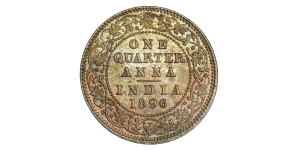 Victoria Empress, One Quarter Anna -1896 # Lots 12