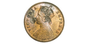 Victoria Empress, One Quarter Anna - 1887 # lots 4