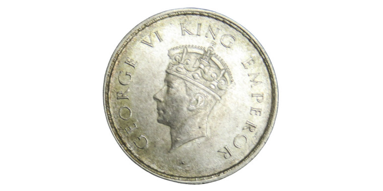 George VI King Emperor, Half Rupee - 1939