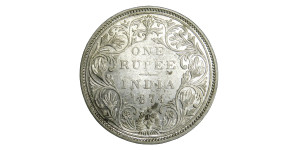 Victoria Queen, One Rupee - 1874 # Lot 5