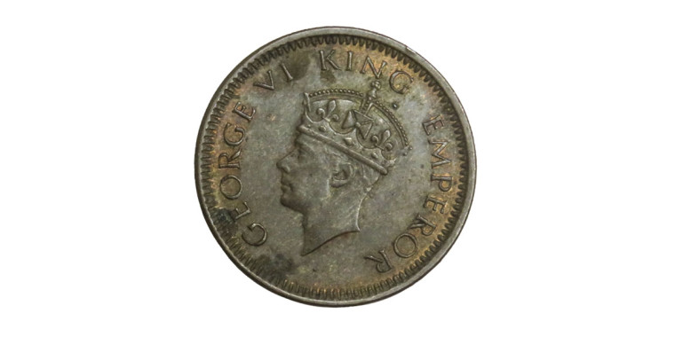 George VI King , 1/12 ANNA - 1942 (BRONZE)