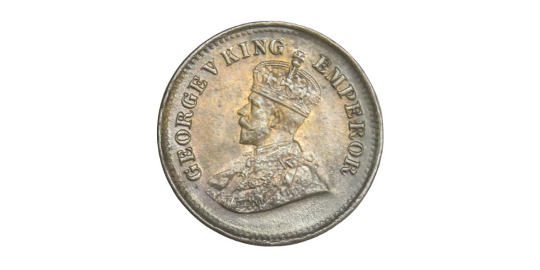 George V King Emperor, 1/2 PICE -1924 # Lot 5