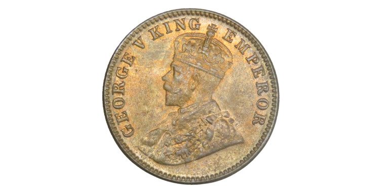 George V King, One Quarter Anna -1926 # Lot 2