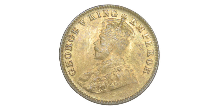 George V King, One Quarter Anna -1926 # Lot 3